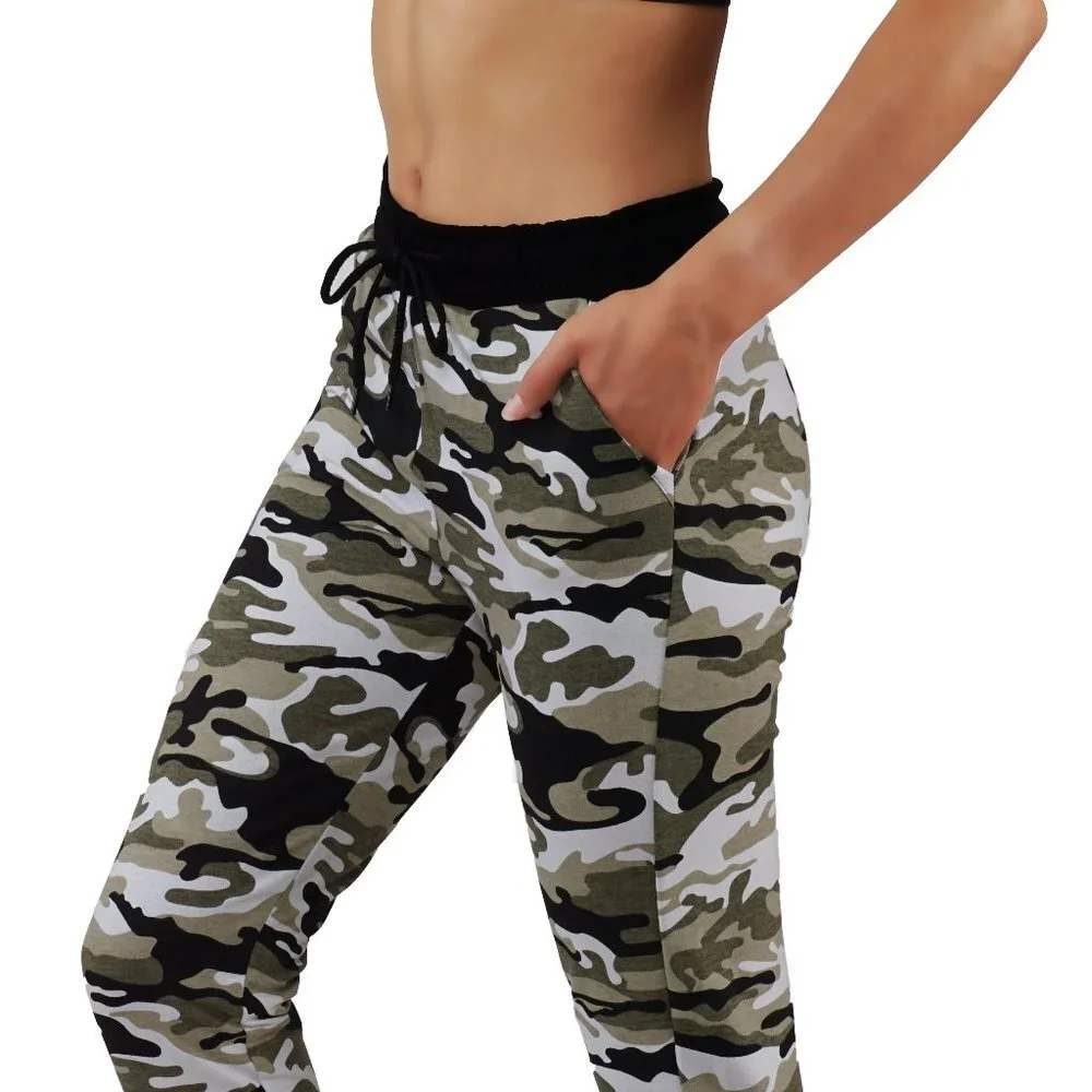 Camouflage Joggers Sweatpants with Pockets